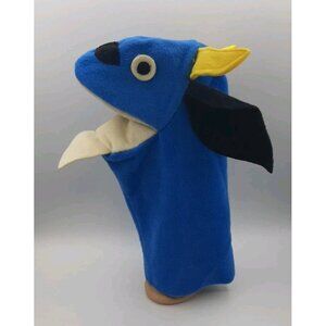 Vtg Baby Einstein Felt Hand Puppet Vincent Van Goat Blue Kids II Plush Toy Z